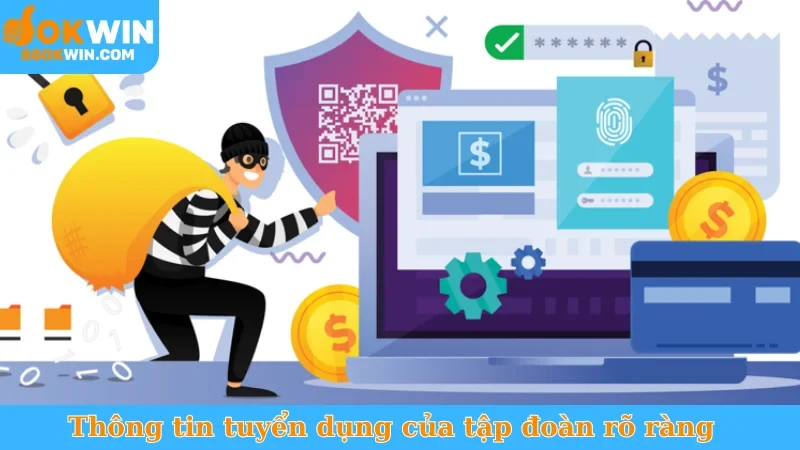 Thông tin tuyển dụng của tập đoàn rõ ràng